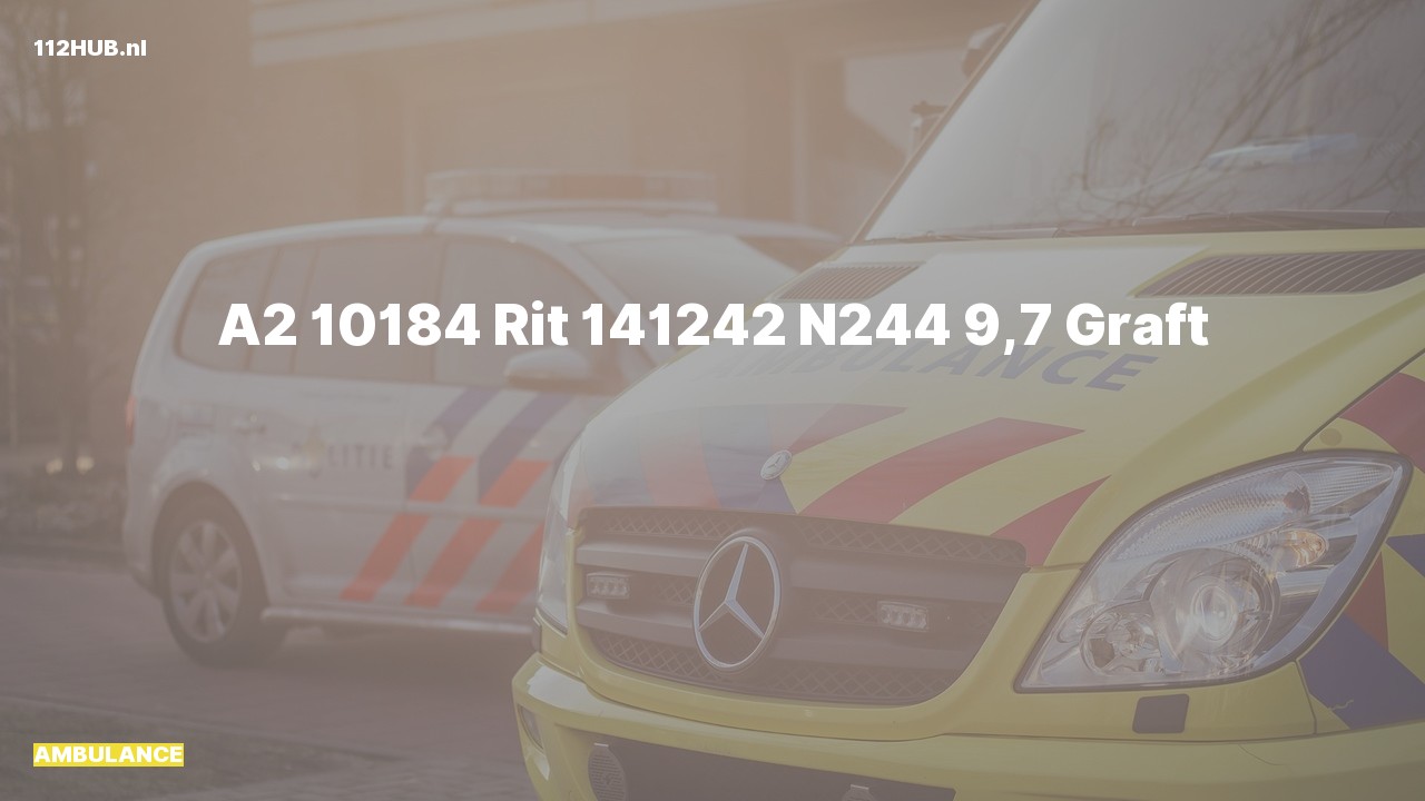 Deelafbeelding voor De ambulance is met gepaste spoed uitgerukt op de N244 bij hectometerpaaltje 9.7