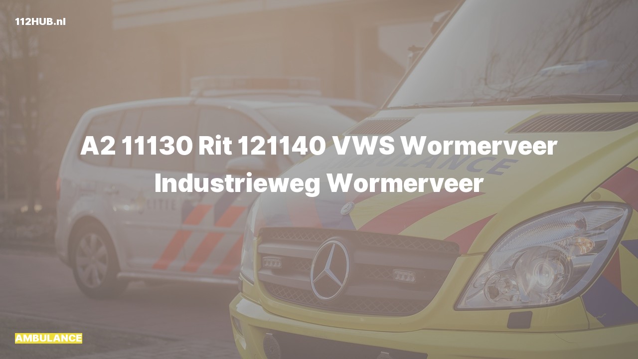 Deelafbeelding voor Ambulance met gepaste spoed naar de Industrieweg in Wormerveer.