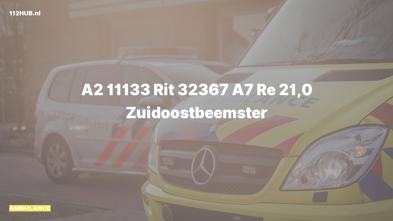 Deelafbeelding voor De ambulance is met gepaste spoed uitgerukt op de A7 bij hectometerpaaltje 21