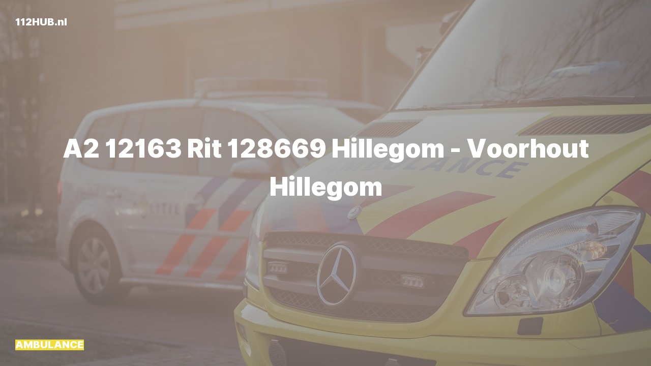 Deelafbeelding voor Ambulance met gepaste spoed.