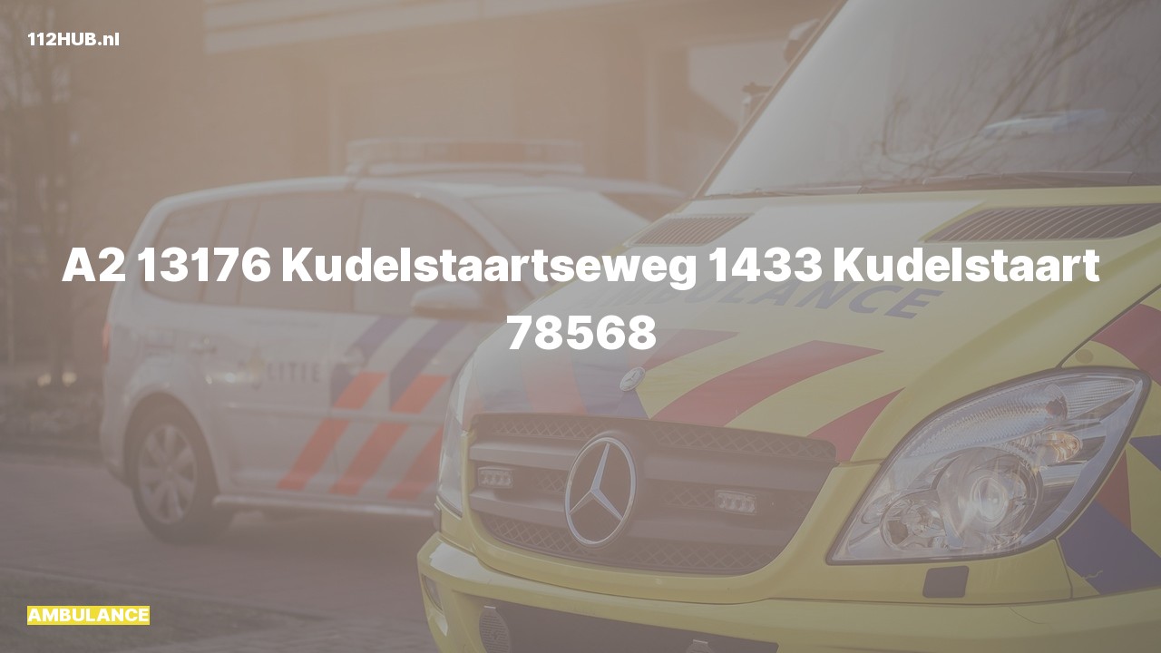 Deelafbeelding voor Ambulance met gepaste spoed naar de Kudelstaartseweg in Kudelstaart.