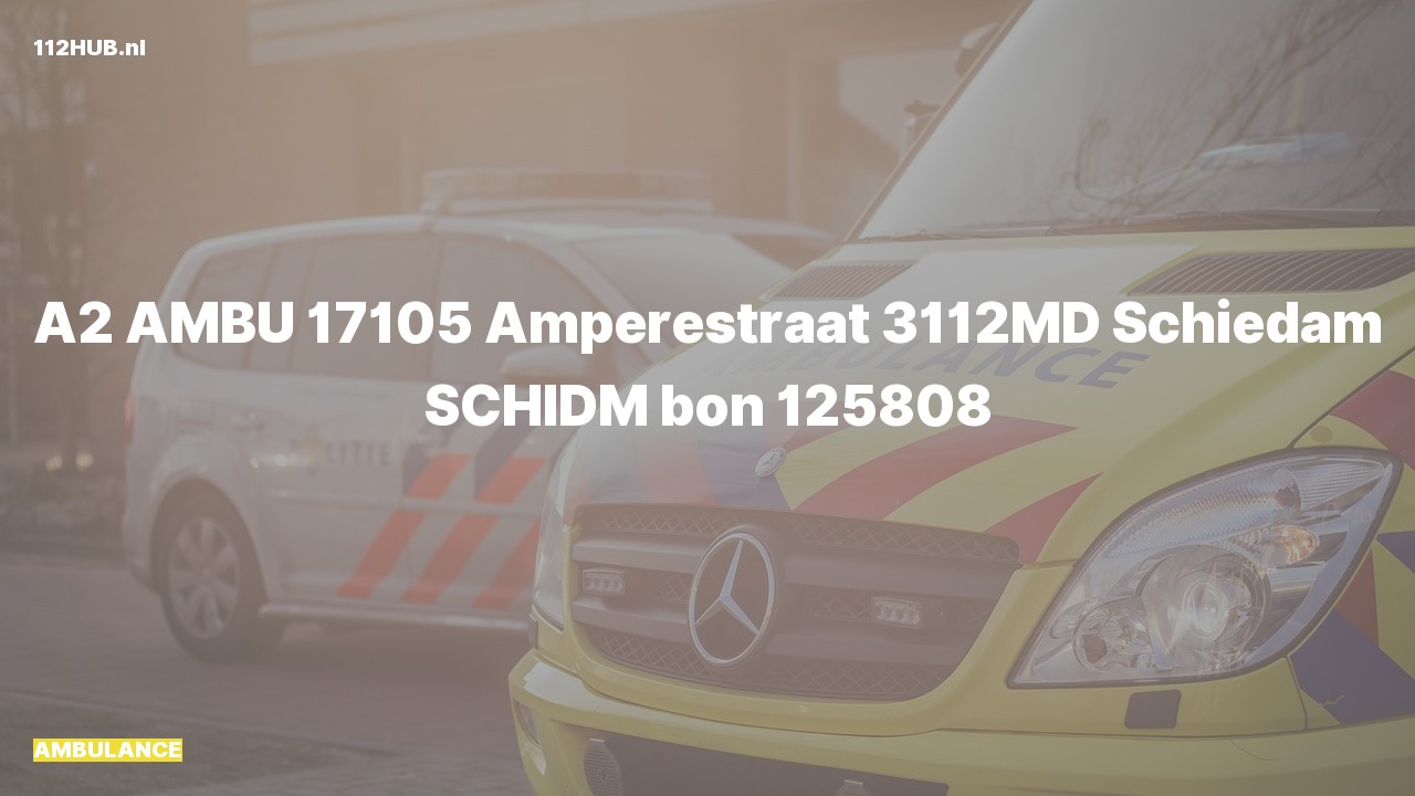 Deelafbeelding voor Ambulance met gepaste spoed.