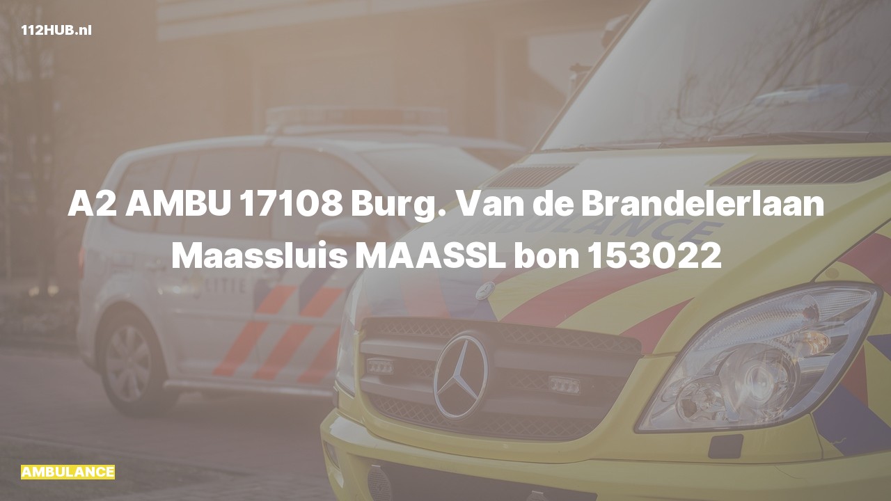 Deelafbeelding voor De ambulance is met gepaste spoed uitgerukt