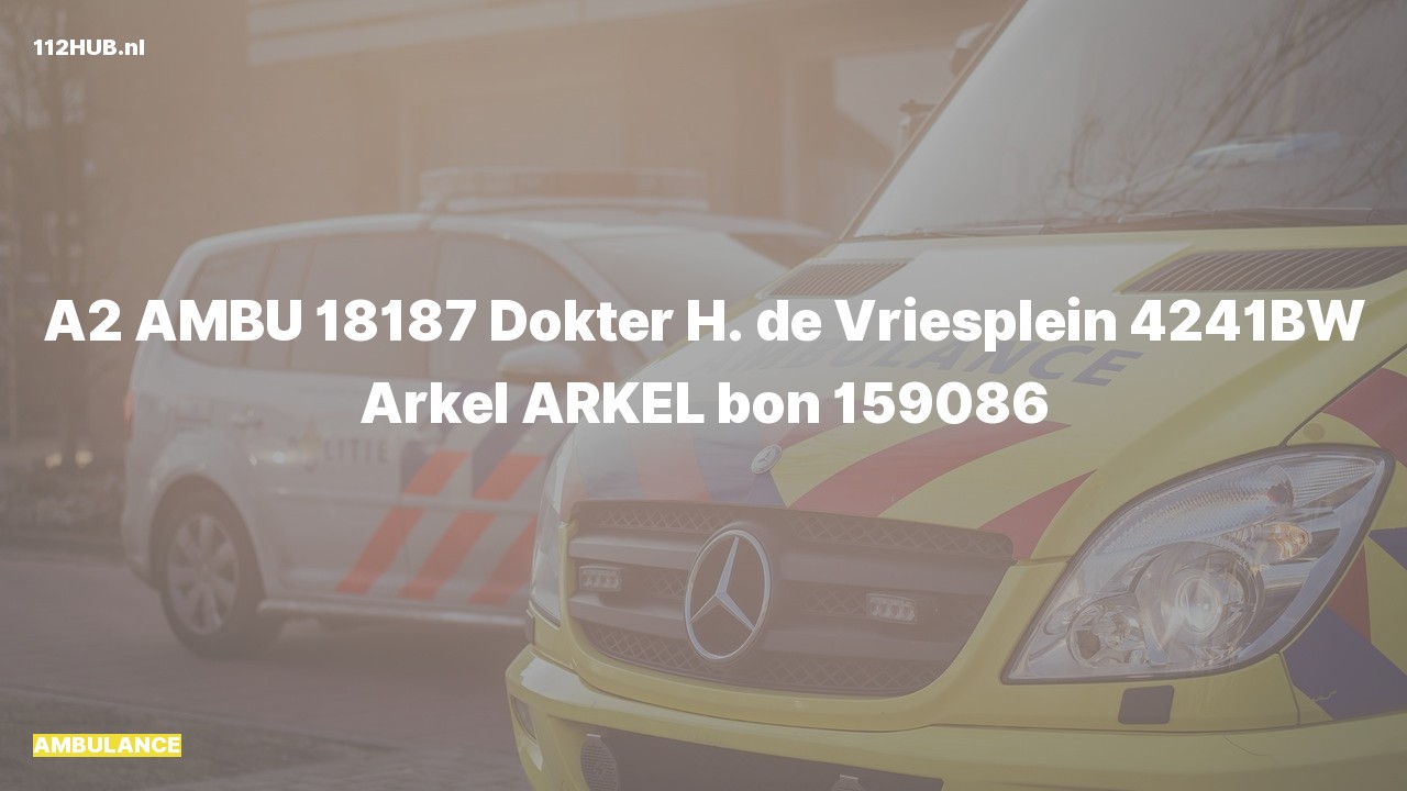 Deelafbeelding voor De ambulance is met gepaste spoed uitgerukt