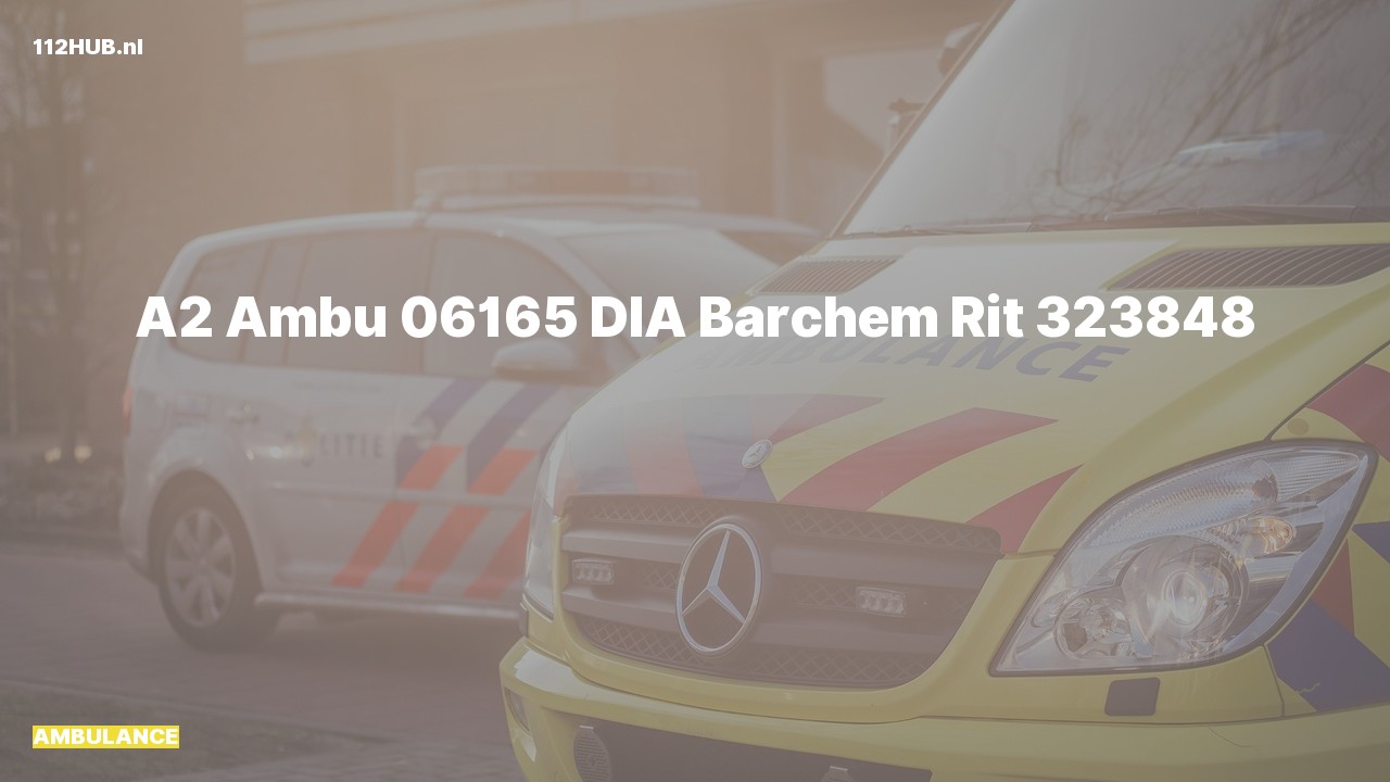 Deelafbeelding voor De ambulance is met gepaste spoed uitgerukt