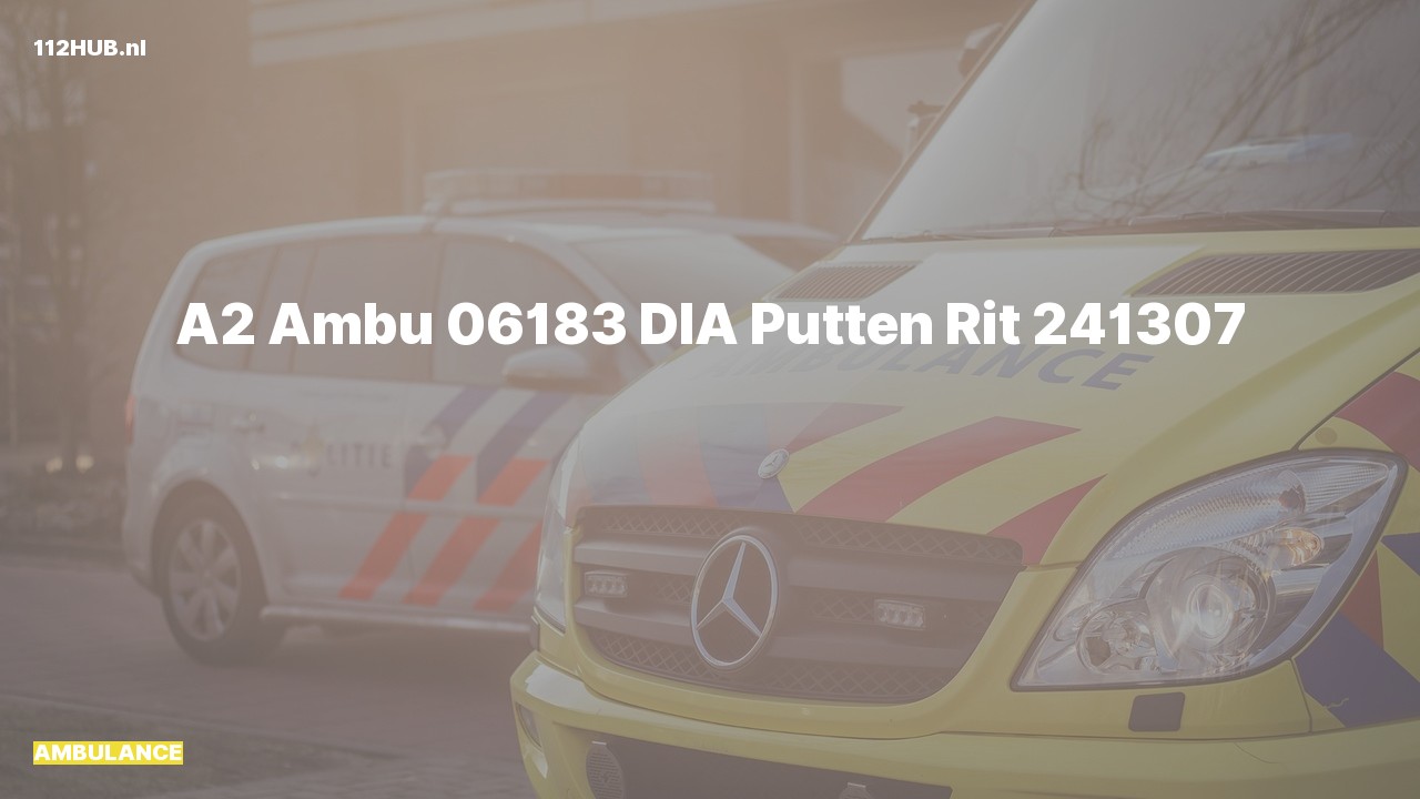 Deelafbeelding voor Ambulance met gepaste spoed.