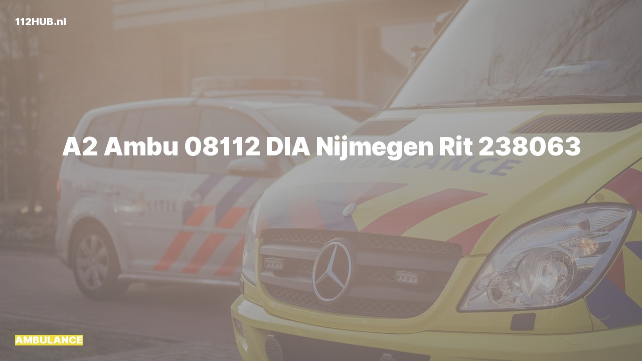 Deelafbeelding voor Ambulance met gepaste spoed.