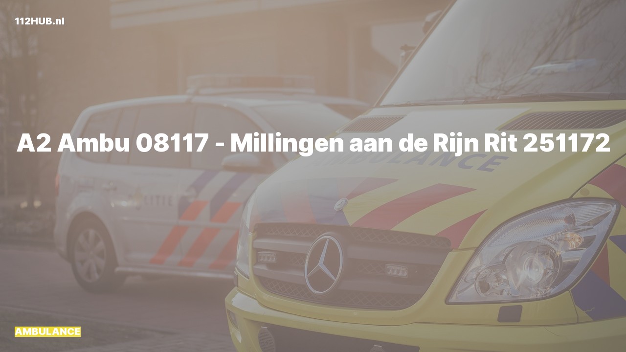 Deelafbeelding voor Ambulance met gepaste spoed.