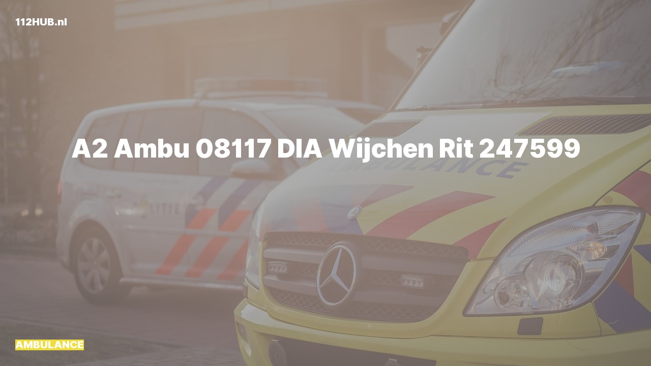 Deelafbeelding voor Ambulance met gepaste spoed.