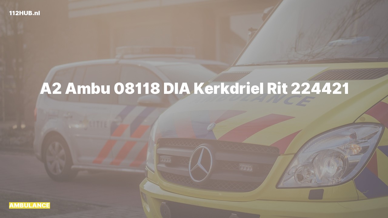 Deelafbeelding voor Ambulance met gepaste spoed.