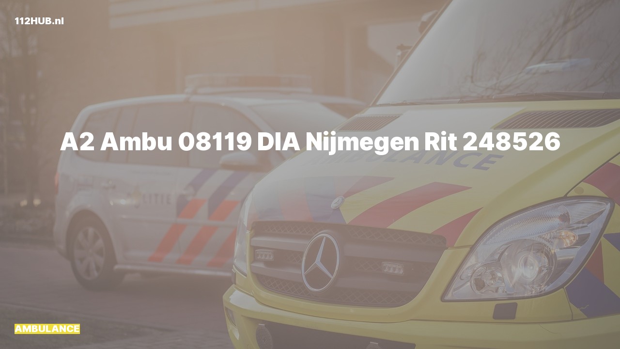 Deelafbeelding voor Ambulance met gepaste spoed.