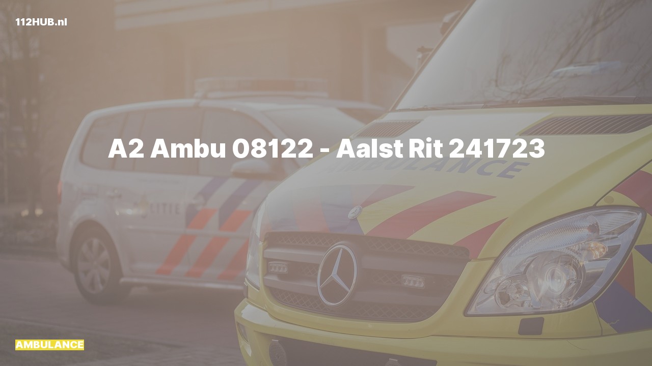 Deelafbeelding voor Ambulance met gepaste spoed.