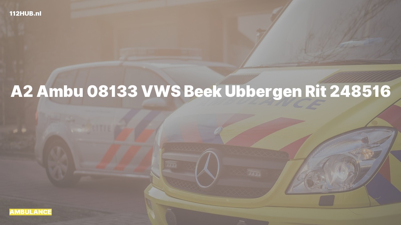 Deelafbeelding voor Ambulance met gepaste spoed.