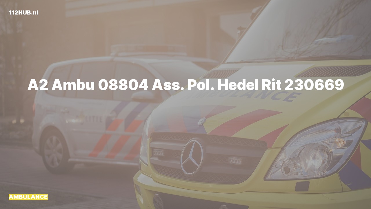 Deelafbeelding voor Ambulance met gepaste spoed.
