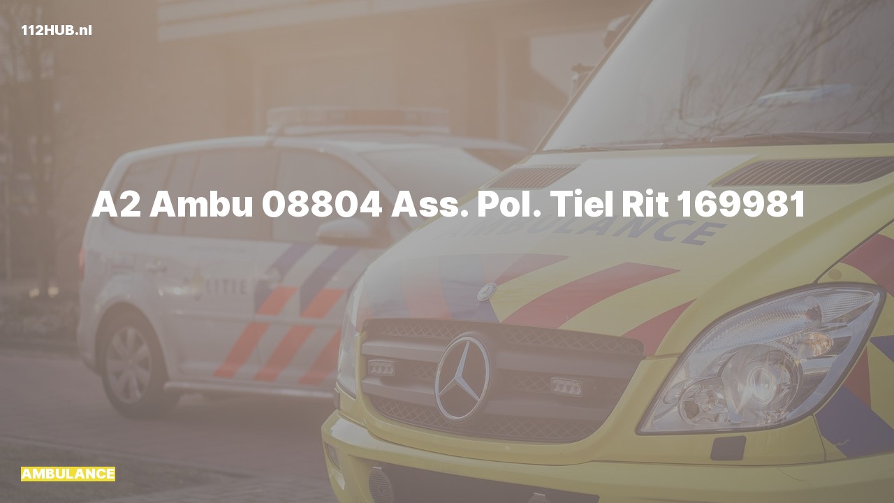Deelafbeelding voor Ambulance met gepaste spoed.