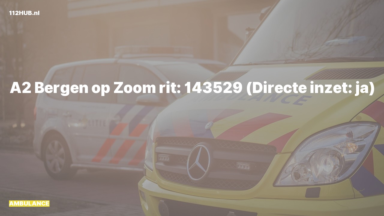Deelafbeelding voor Ambulance met gepaste spoed.