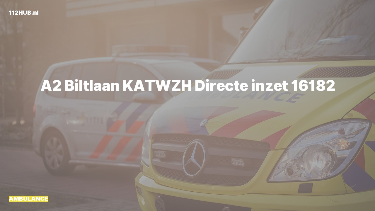 Deelafbeelding voor Ambulance met gepaste spoed naar de Biltlaan in Katwijk.