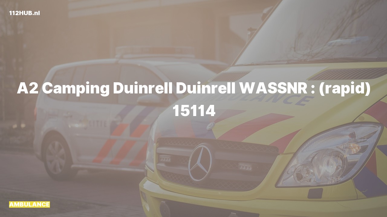 Deelafbeelding voor Ambulance met gepaste spoed naar de Duinrell in Wassenaar.