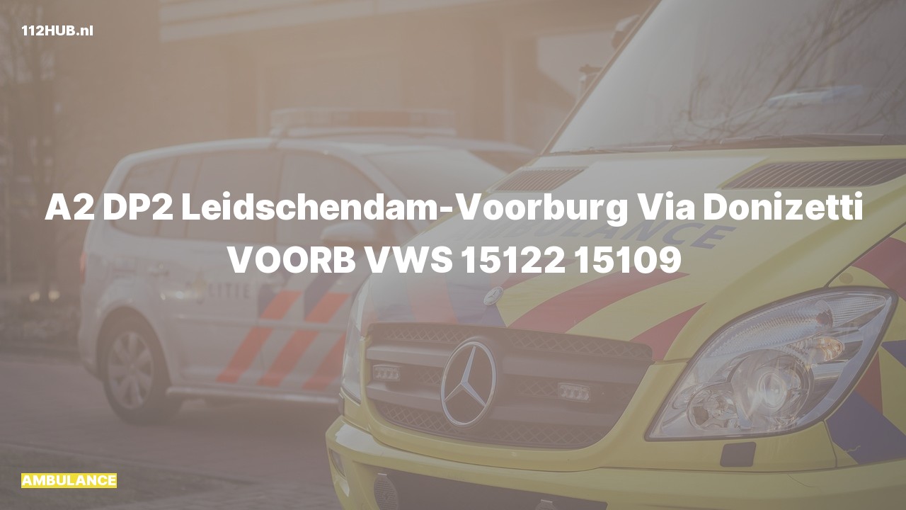 Deelafbeelding voor Ambulance met gepaste spoed.