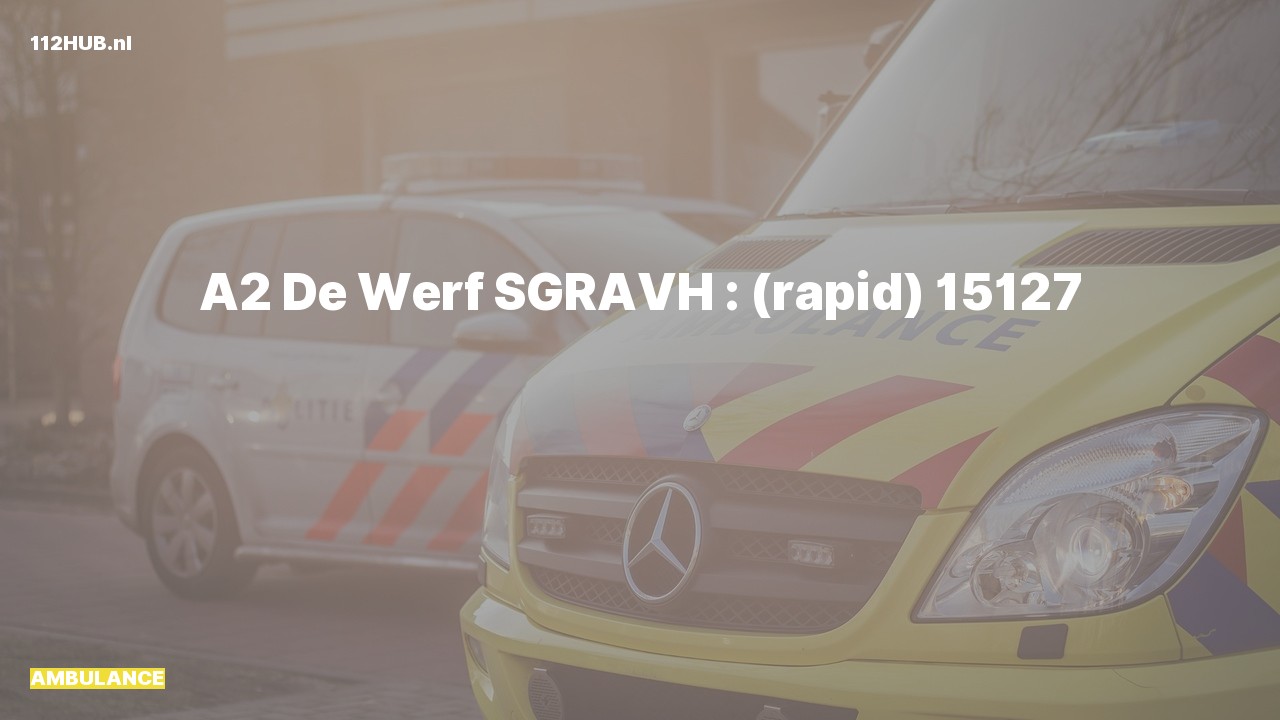 Deelafbeelding voor Ambulance met gepaste spoed naar de De Werf in 's-Gravenhage.