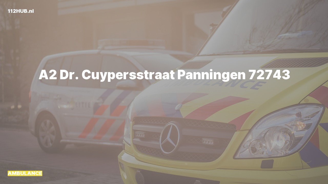 Deelafbeelding voor Ambulance met gepaste spoed naar de Dr. Cuypersstraat in Panningen.