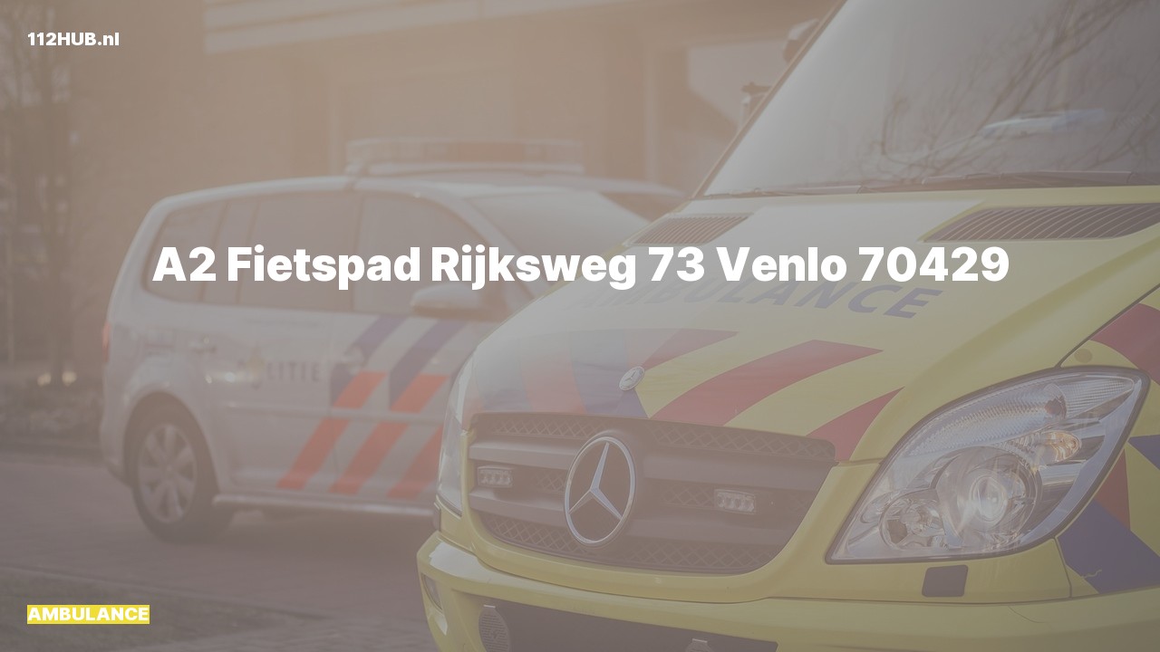 Deelafbeelding voor Ambulance met gepaste spoed naar de Rijksweg in Venlo.