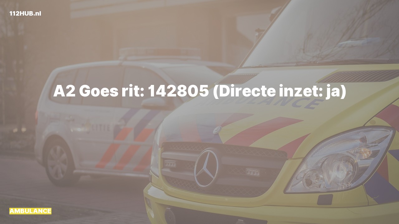 Deelafbeelding voor Ambulance met gepaste spoed.