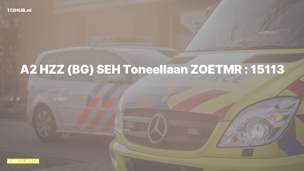 Deelafbeelding voor De ambulance is met gepaste spoed uitgerukt naar de Toneellaan in Zoetermeer