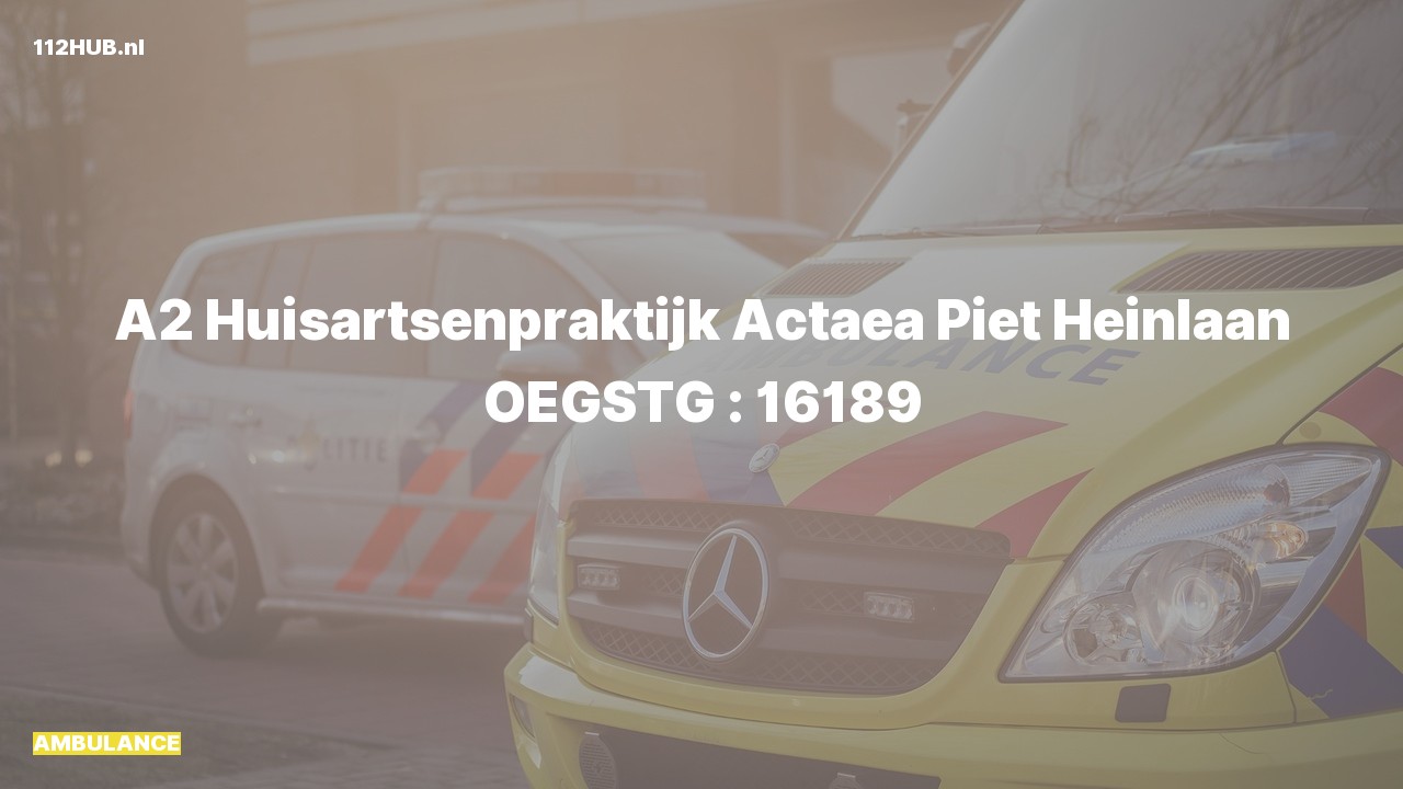 Deelafbeelding voor Ambulance met gepaste spoed.