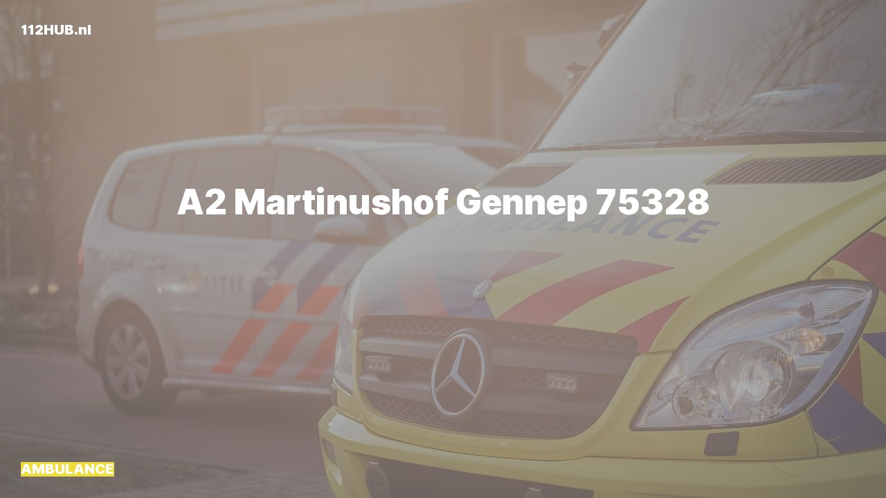 Deelafbeelding voor Ambulance met gepaste spoed naar de Martinushof in Gennep.