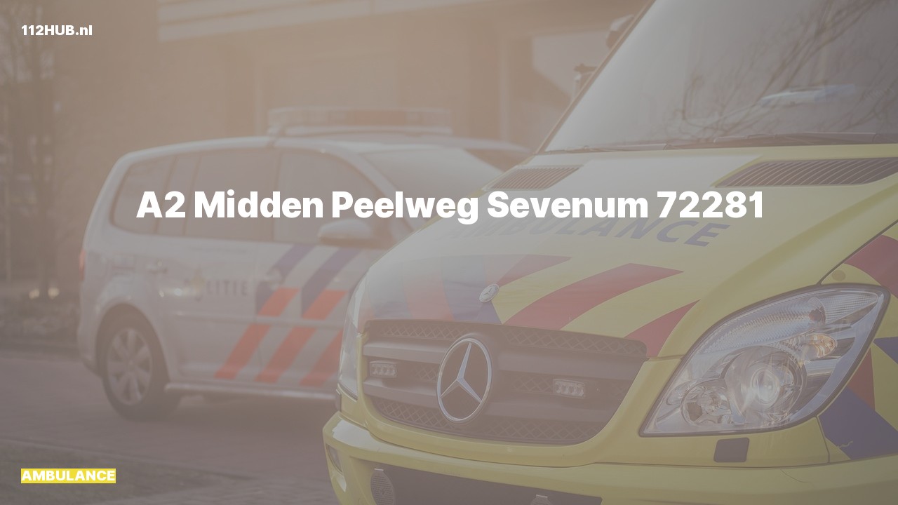 Deelafbeelding voor Ambulance met gepaste spoed naar de Midden Peelweg in Sevenum.