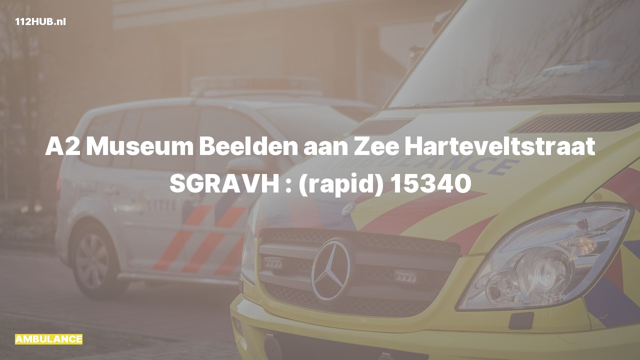 Deelafbeelding voor Ambulance met gepaste spoed naar de Harteveltstraat in 's-Gravenhage.