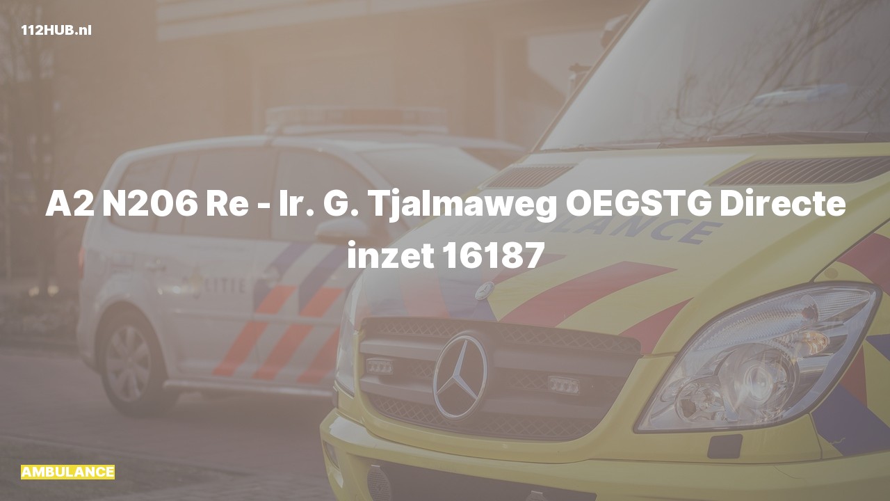 Deelafbeelding voor Ambulance met gepaste spoed.