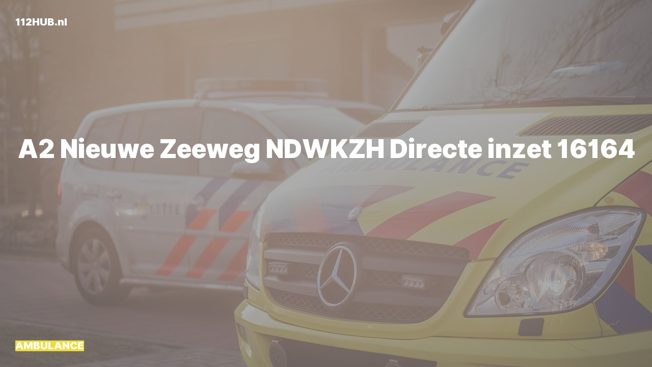 Deelafbeelding voor Ambulance met gepaste spoed naar de Nieuwe Zeeweg in Noordwijk.