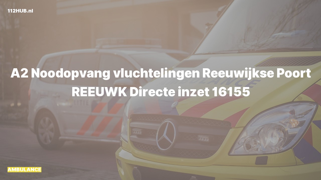 Deelafbeelding voor De ambulance is met gepaste spoed uitgerukt