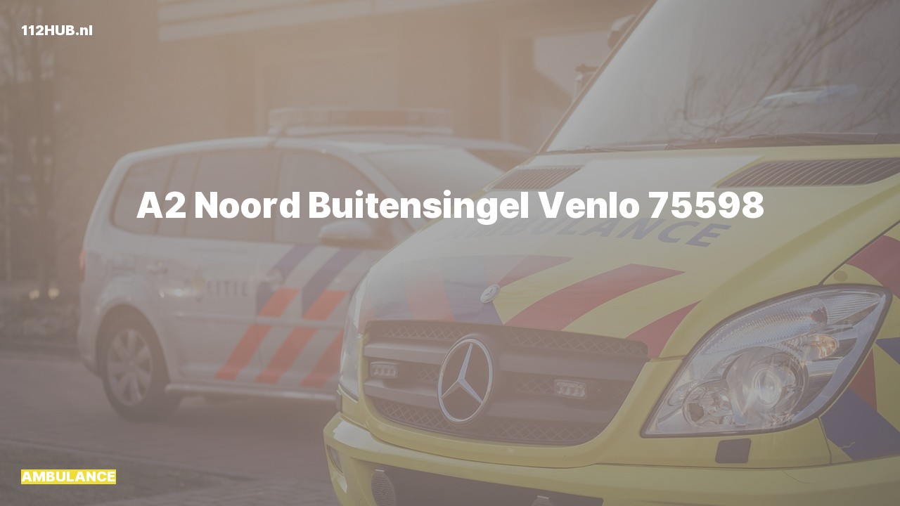 Deelafbeelding voor Ambulance met gepaste spoed naar de Noord Buitensingel in Venlo.