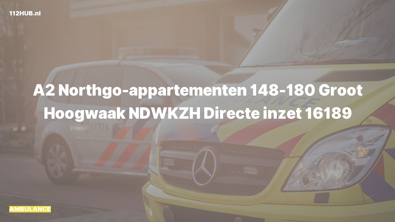Deelafbeelding voor De ambulance is met gepaste spoed uitgerukt naar de Groot Hoogwaak in Noordwijk
