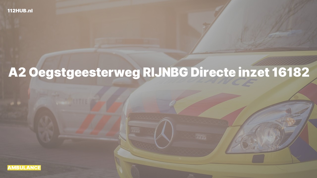 Deelafbeelding voor Ambulance met gepaste spoed naar de Oegstgeesterweg in Rijnsburg.