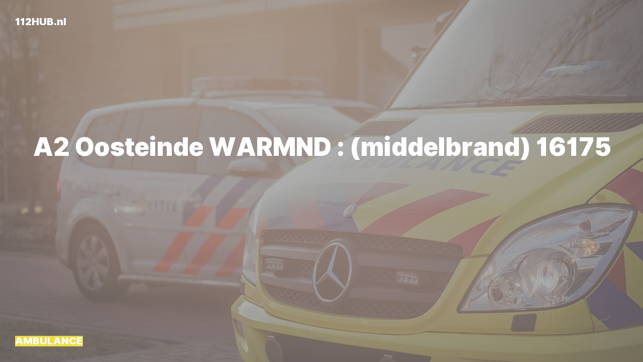 Deelafbeelding voor Ambulance met gepaste spoed naar de Oosteinde in Warmond.