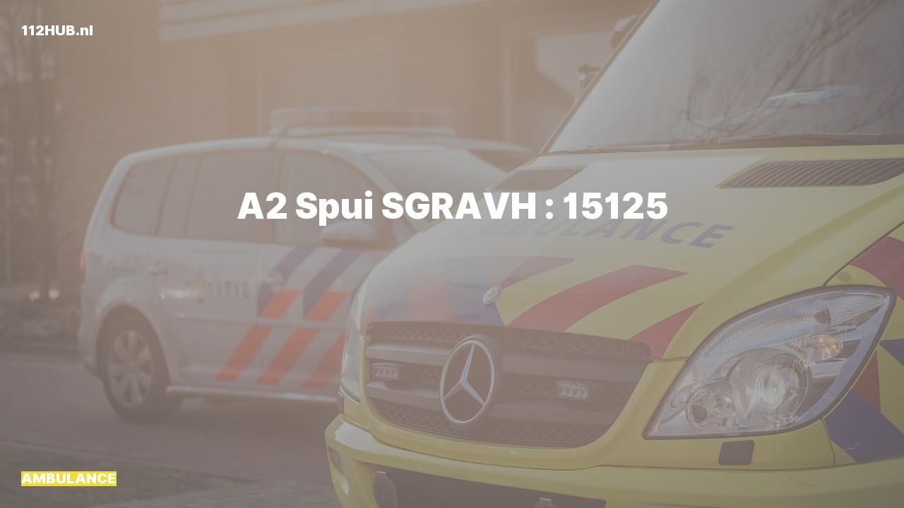 Deelafbeelding voor Ambulance met gepaste spoed naar de Spui in 's-Gravenhage.