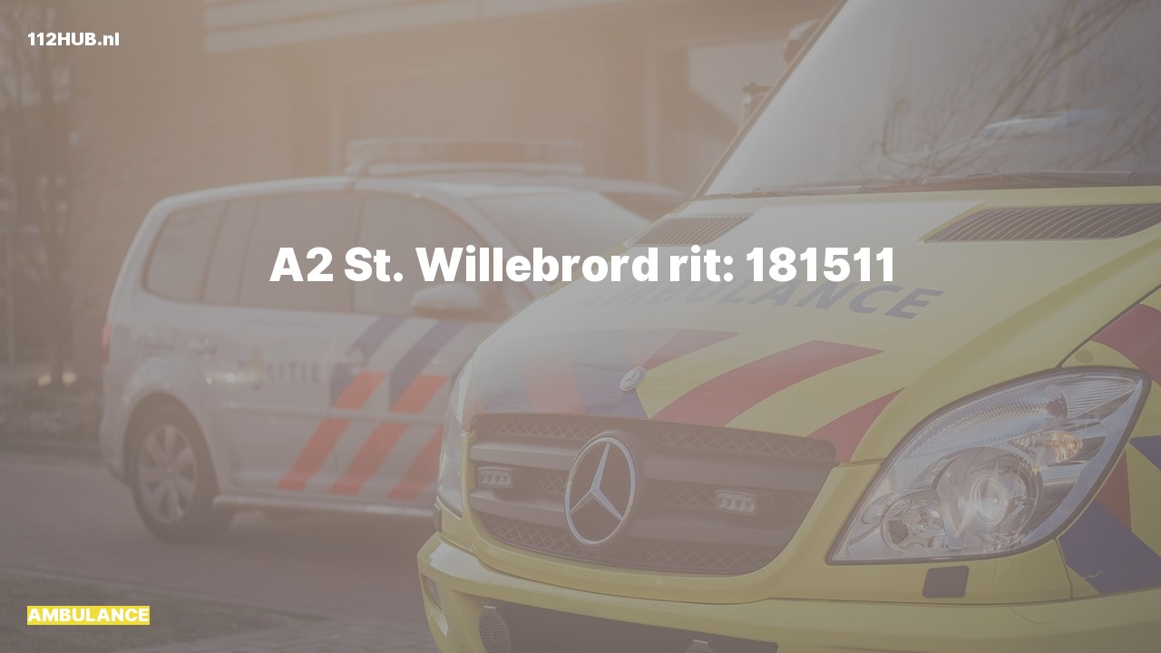 Deelafbeelding voor De ambulance is met gepaste spoed uitgerukt
