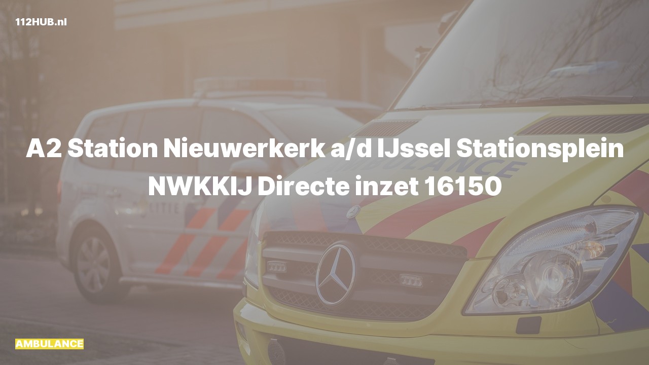 Deelafbeelding voor De ambulance is met gepaste spoed uitgerukt