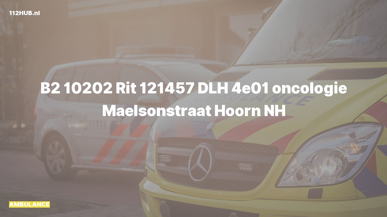 Deelafbeelding voor Ambulance naar de Maelsonstraat in Hoorn.