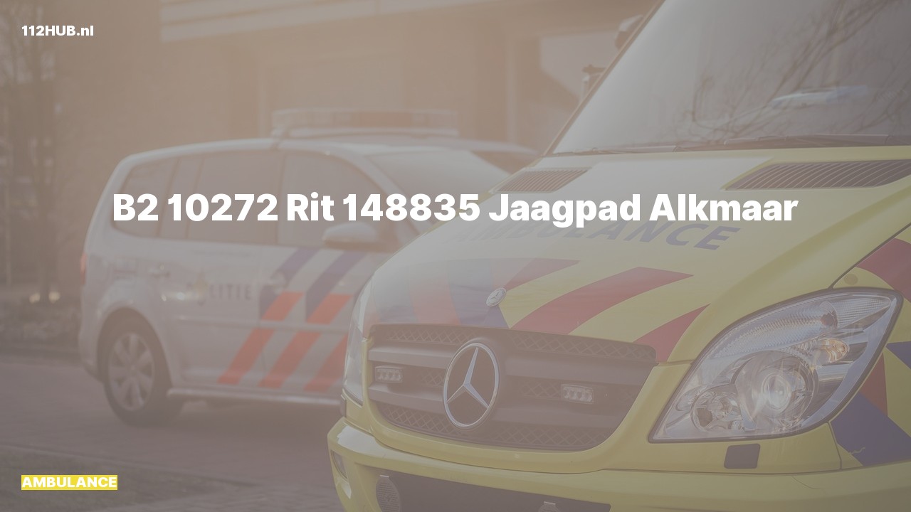 Deelafbeelding voor De ambulance is uitgerukt naar de Jaagpad in Alkmaar