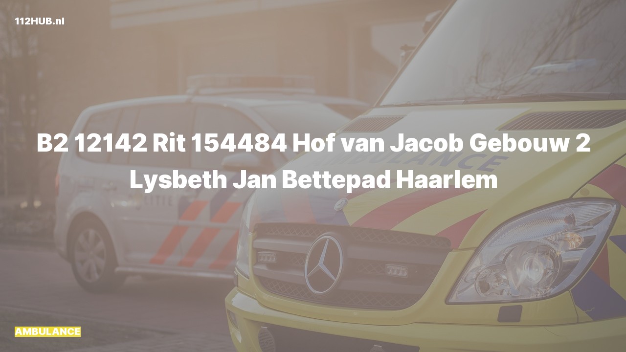 Deelafbeelding voor De ambulance is uitgerukt naar de Lysbeth Jan Bettepad in Haarlem