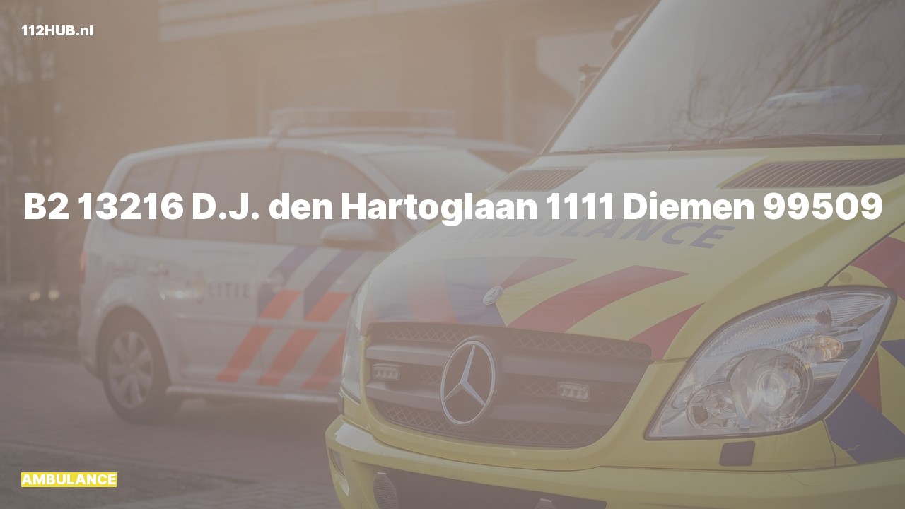 Deelafbeelding voor De ambulance is uitgerukt