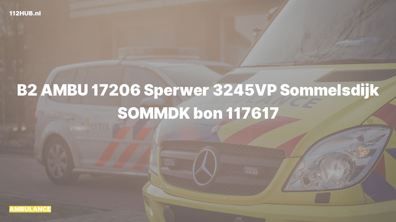 Deelafbeelding voor Ambulance naar de Sperwer in Sommelsdijk.