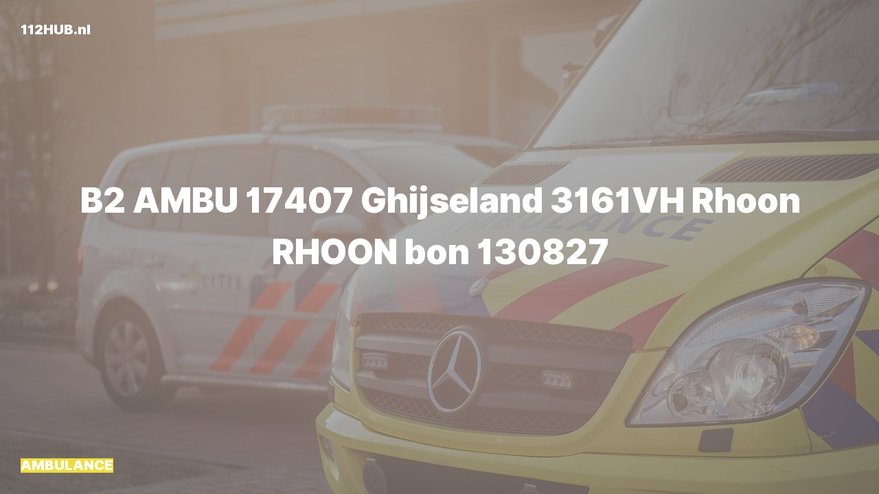 Deelafbeelding voor Ambulance naar de Ghijseland in Rhoon.