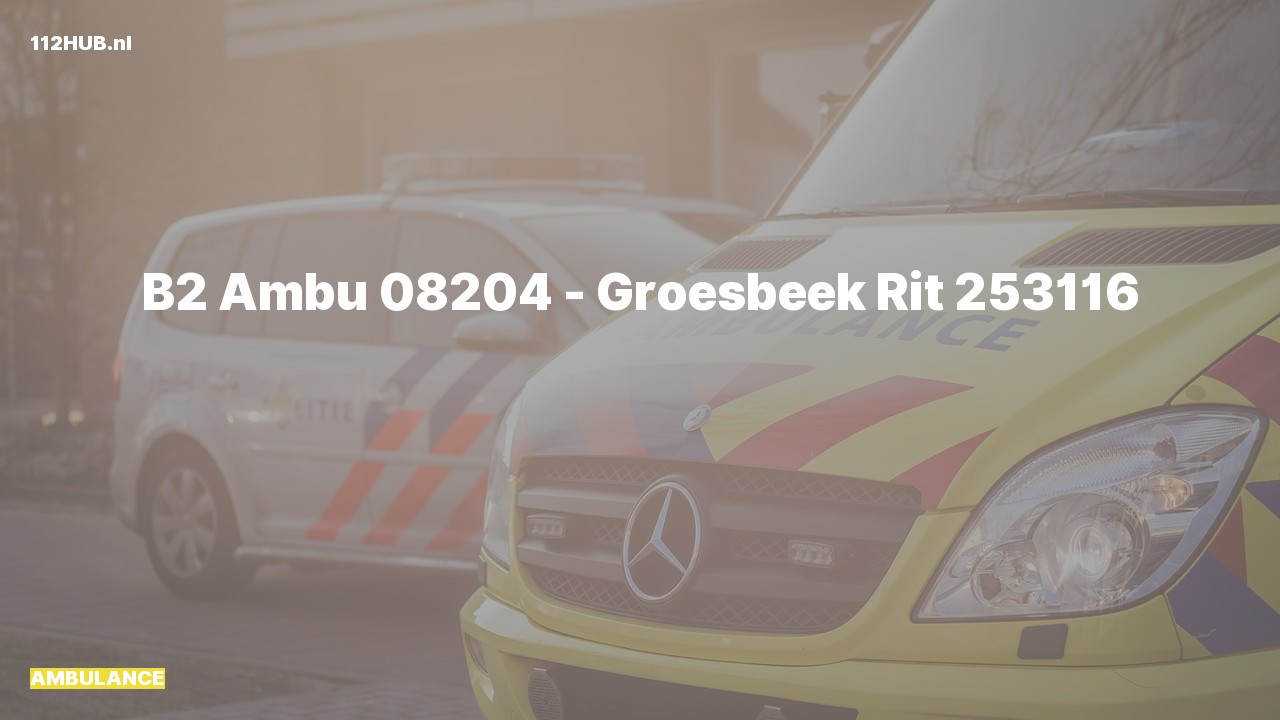 Deelafbeelding voor Ambulance.
