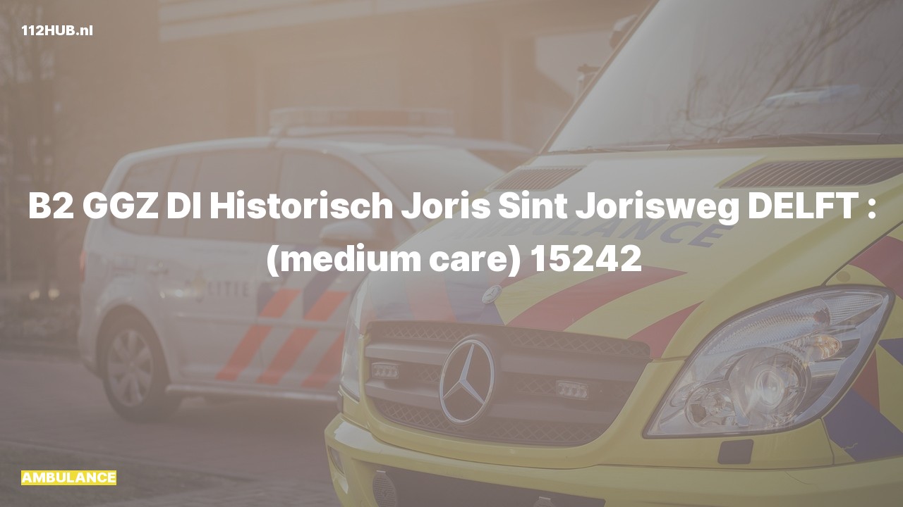 Deelafbeelding voor Ambulance naar de Sint Jorisweg in Delft.